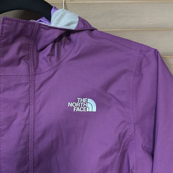 The North Face Purple Youth Dryvent Raincoat Girls Size M 10-12 Preowned - Picture 2 of 7